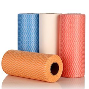 Non Wooven Fabric Disposable Handy Wipe Cleaning Cloth Roll (1pc)